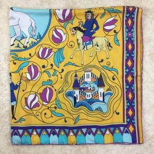 Kokosha "Polkan and soldiers" silk-twill Scarf